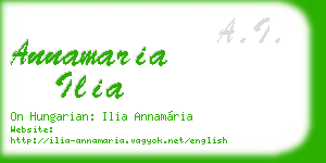 annamaria ilia business card
