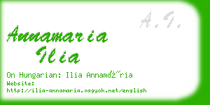 annamaria ilia business card